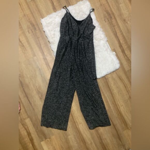 Skies Are Blue Black Sparkly Jumper Suit - Picture 1 of 4